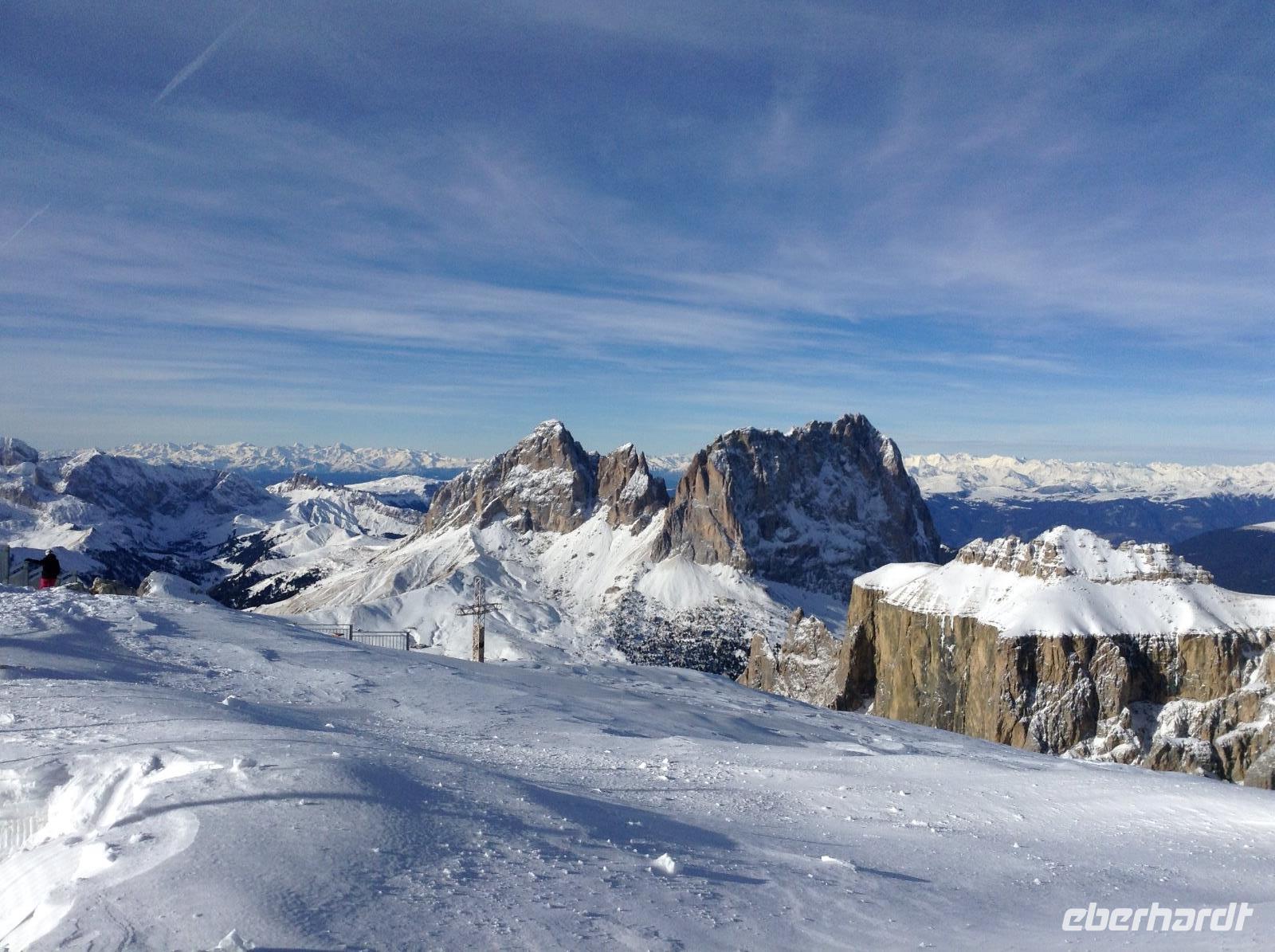 fantastische Fernsicht vom Pass Pordoj
