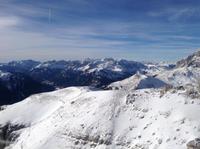 Fernsicht bis zum Alpenhauptkamm