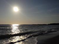 am Meer in der Abendsonne