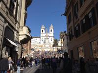 Blick zur Spanischen Treppe