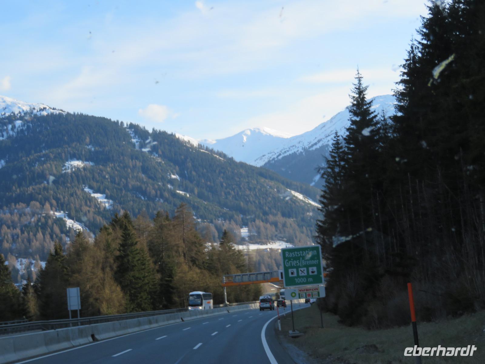  Fahrt über die Brennerautobahn