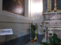 Toilette hinterm Altar  