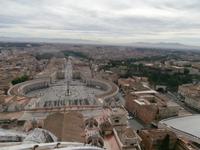 Kuppelblick über den Petersplatz