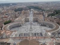 Kuppelblick über den Petersplatz