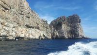 Alghero (Bootsfahrt zur Neptungrotte - Grotten-Eingang)