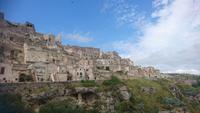 Blick auf die Filmkulissenstadt Matera