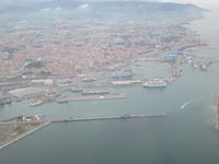 Der Hafen von Livorno aus der Vogelperspektive