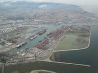 Der Hafen von Livorno aus der Vogelperspektive