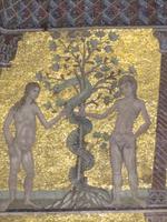 Szene aus dem Deckenmosaik im Baptisterium