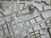 Stadtmodell auf der Piazza della Repubblica