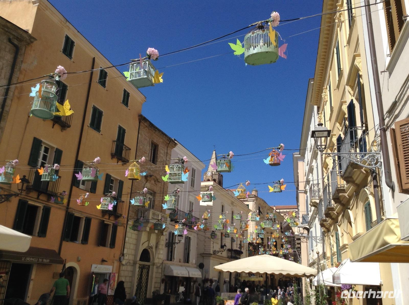 Schön geschmückte Altstadt