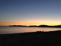 Blick zum Capo Cachia bei Sonnenuntergang