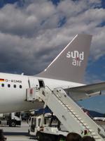 Rückflug mit dem Charter Sund Air