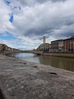 Blick auf den Fluss Arno
