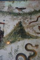 Historischer Blick auf ehemaligen Vesuv anhand Postkarte