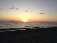 Sonnenaufgang am Strand