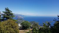 Insel Capri, Anacapri, Blick vom Mt. Solaro zum Golf von Salerno