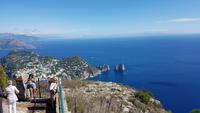 Insel Capri, Anacapri, Blick vom Mt. Solaro auf Capri