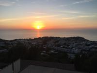 147 Wenn bei Capri die rote Sonne im Meer versinkt - Abschlussabendessen in Anacapri