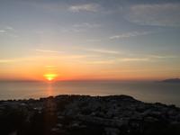 149 Wenn bei Capri die rote Sonne im Meer versinkt - Abschlussabendessen in Anacapri