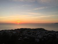 154 Wenn bei Capri die rote Sonne im Meer versinkt - Abschlussabendessen in Anacapri