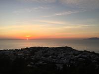 155 Wenn bei Capri die rote Sonne im Meer versinkt - Abschlussabendessen in Anacapri