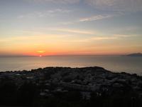 156 Wenn bei Capri die rote Sonne im Meer versinkt - Abschlussabendessen in Anacapri