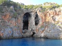 Italien - Nationalpark Cilento - Küstenwanderung an der Costa degli Infreschi, Bootsfahrt zu den Grotten