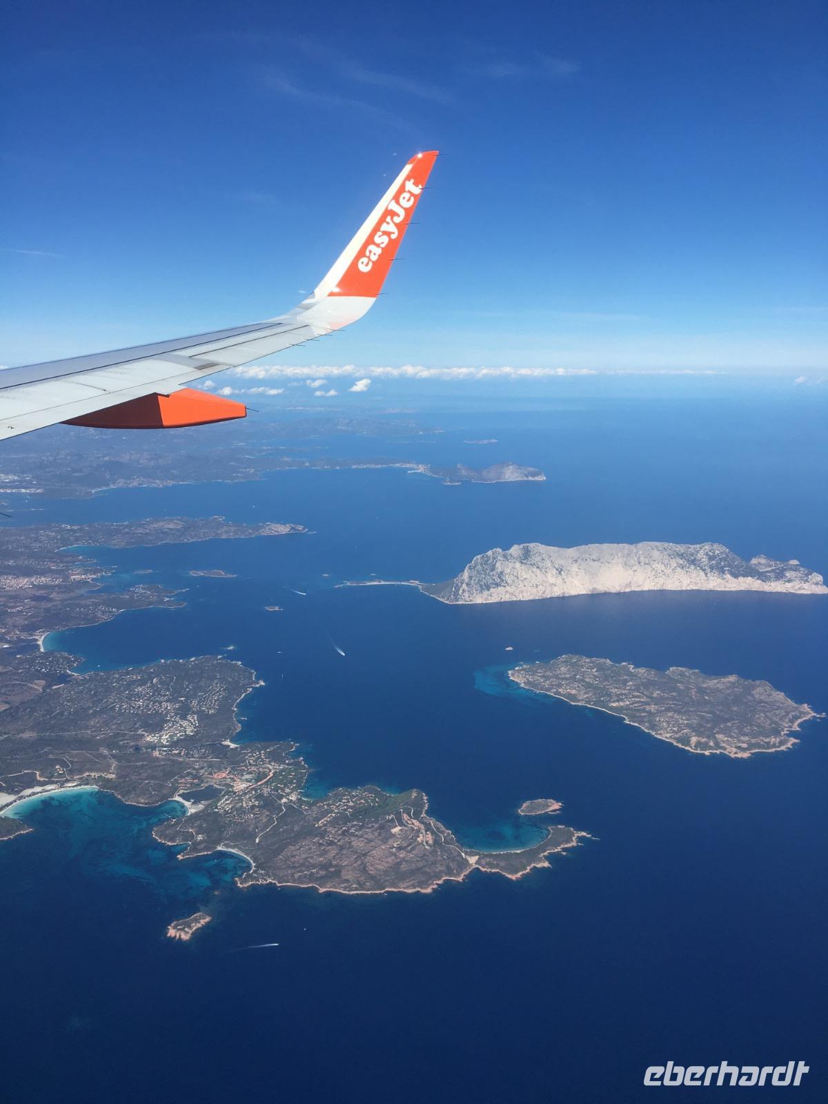 Landeanflug auf Olbia