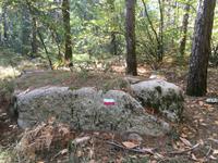 Markierung am Wanderweg - Monte Limbara