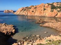 Roter Granit an der Isola Rossa