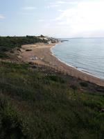 Blick aufs Meer vom Park aus