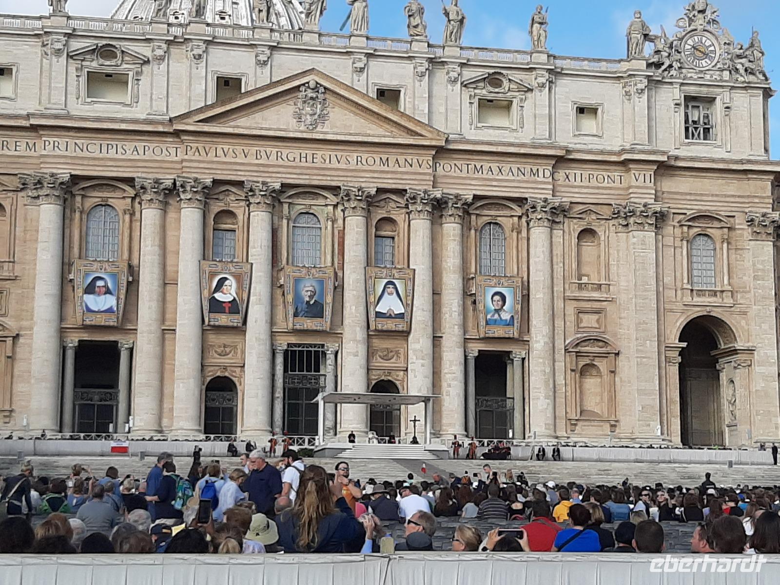 Bei der Papstaudienz.