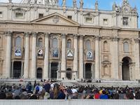 Bei der Papstaudienz.