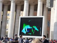 Bei der Papstaudienz.