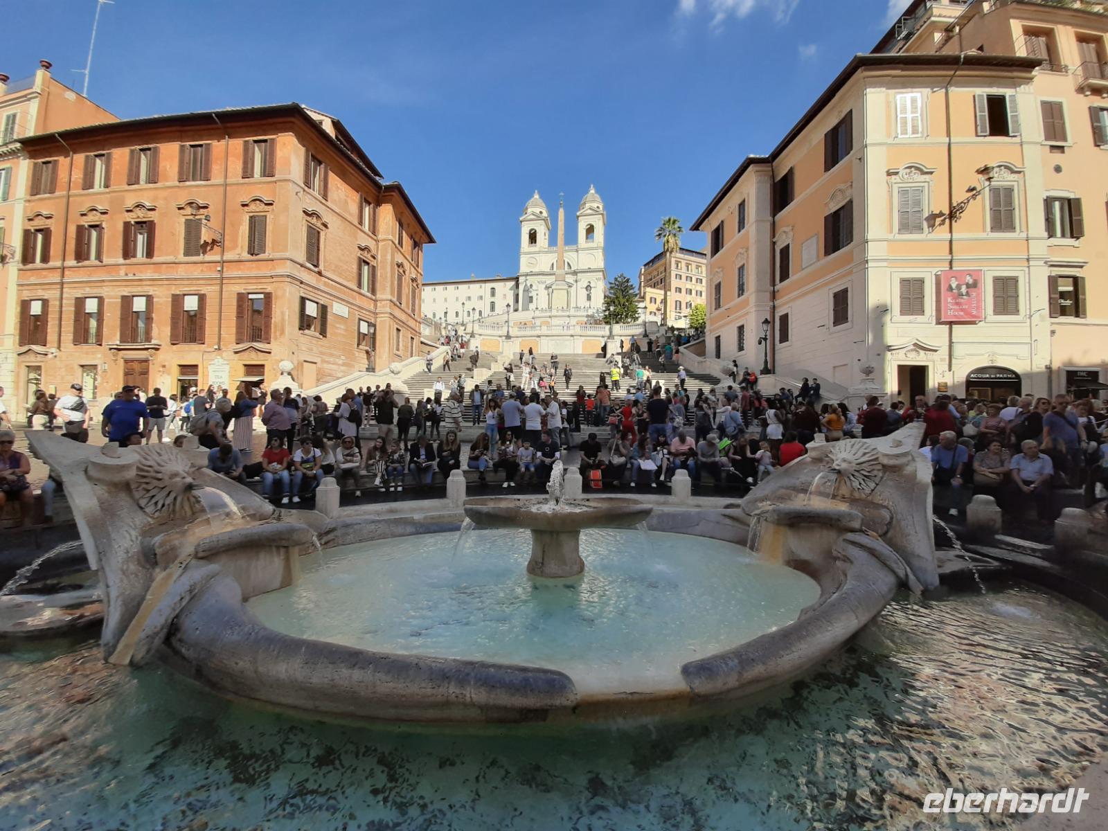 Blick zur Spanischen Treppe.
