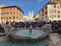Blick zur Spanischen Treppe.
