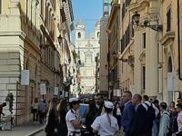 Blick zur Spanischen Treppe.