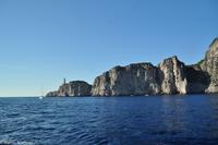 Isola di Capri - Inselumrundung mit dem Boot - Faro di Punta Carena