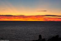Wenn auf Ischia (Capri) die rote Sonne im Meer versinkt...