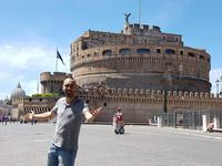 Engelsburg in Rom bei der Vorbereitung der Reise