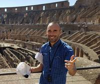 Kolosseum in Rom bei der Vorbereitung der Reise