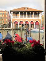 Blick vom Restaurant Hotel Pesaro/Foscari auf Canal Grande