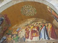 Mosaik an der Fassade der Markusbasilika