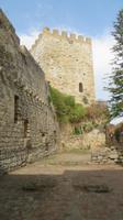 Turm auf Castello di Lombardia Enna