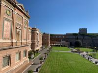 Blick auf die Vatikanischen Museen