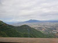 Italien, Amalfiküste, Rückreise, letzter Blick zum Vesuv