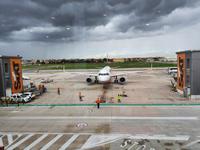 Italien, Amalfiküste, Rückflug mit Lufthansa von Neapel