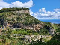 Italien, Amalfiküste, Wanderung nach Atrani, Blick auf Ravello