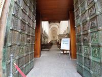 Italien, Amalfiküste, Ravello, Dom mit Bronzetür